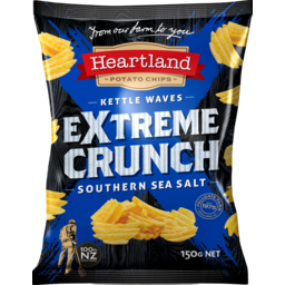 Photo of Heartland Potato Chips Extreme Crunch Southern Sea Salt