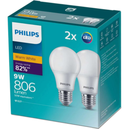 Photo of Philips Screw Light Bulb Led Lumen Warm White 2 Pack