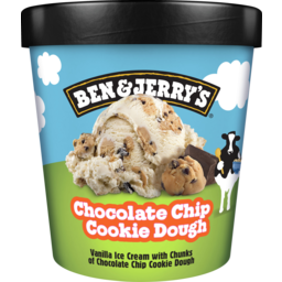 Photo of Ben & Jerrys Chocolate Chip Cookie Dough Ice Cream 458ml