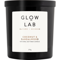 Photo of Glow Lab Scented Candle Coconut & Sandalwood 270g