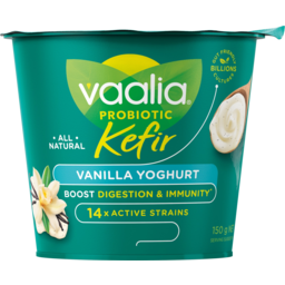 Photo of Vaalia Probiotic Kefir Vanilla Yoghurt 150g