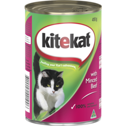 Photo of Kitekat Adult Wet Cat Food With Minced Beef Can