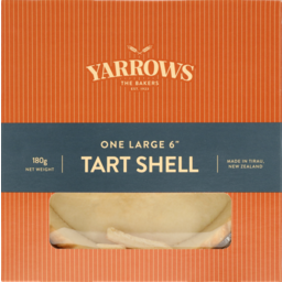 Photo of Yarrows Tart Shell One Large 6 Inch 180g