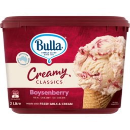Photo of Bulla Premium Creamy Classics Vanilla & Boysenberry 2L
