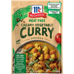 Photo of McCormick Meat Free Creamy Vegetable Curry