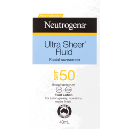 Photo of Neutrogena Ultra Sheer Fluid Facial Sunscreen Lotion Spf50 40ml