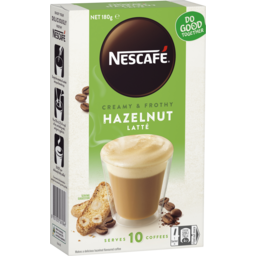 Photo of Nescafe Cafe Menu Hazelnut Latte 10 Pack