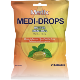 Photo of Medix Medi Drops Butter Menthol 24s