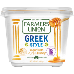 Photo of Farmers Union Greek Style Honey Yogurt 950g