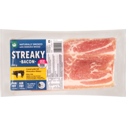 Photo of WW Honey Cured Bacon Streaky 250g
