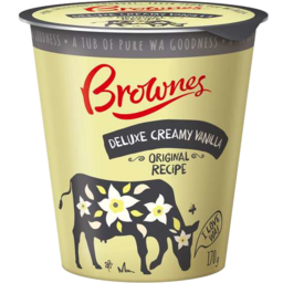 Photo of Brownes Yoghurt Deluxe Creamy Vanilla (170g)
