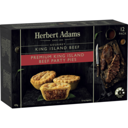 Photo of Herbert Adams Premium King Island Beef Party Pies 12 Pack 