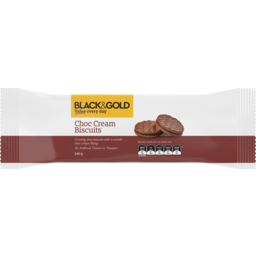 Photo of Black & Gold Choc Cream Biscuits