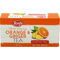 Photo of Tasty Orng/Ginger Teabags 20's
