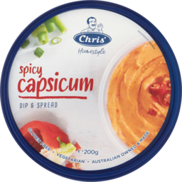 Photo of Chris Gluten Free Spicy Capsicum Dip 200g