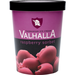 Photo of Valhalla Ice Cream Tub Raspberry Sorbet 1L
