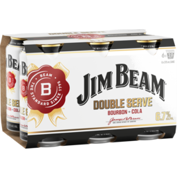Photo of Jim Beam White & Cola Double Serve 6.7% 6 X 375ml 