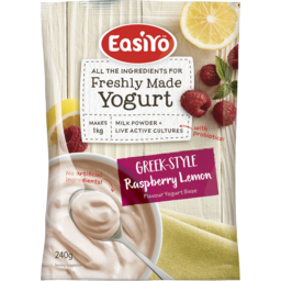 Photo of Easiyo Yogurt Base Greek Raspberry & Lemon 240g 240g