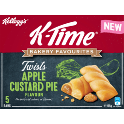 Photo of Kelloggs K-Time Bakery Favourites Twists Apple Custard Pie Flavour 5 Pack