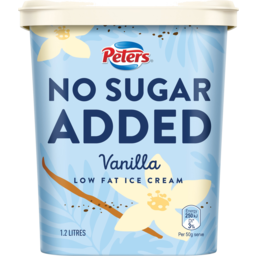 Photo of Peters Vanilla No Added Sugar Ice Cream 1.2l