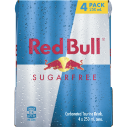 Photo of Red Bull Sugar Free Energy Drink Cans 4x250ml