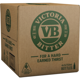Photo of Victoria Bitter 4 X 3 X 750ml Bottles 3.0x750ml