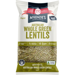 Photo of Mckenzies Australian Whole Green Lentils 375g
