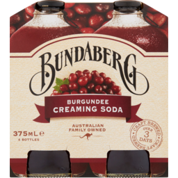 Photo of Bundaberg Burgundee Creaming Soda Bottles 4x375ml