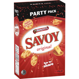 Photo of Arnott's Savoy Original Crackers Party Pack 420g