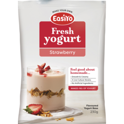 Photo of EasiYo Fresh Yogurt Base Strawberry Flavoured  230g