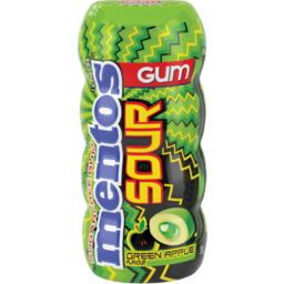 Photo of Mentos Sour Green Apple Sugarfree Gum Bottle