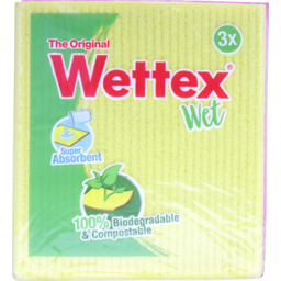 Photo of Vileda Wettex Wet Sponge Cloth 3pk