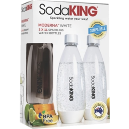 Photo of Sodaking Moderna White bottle 2pk
