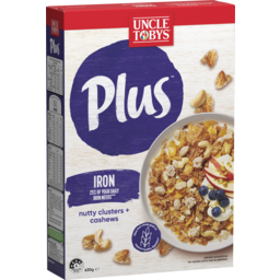 Photo of Uncle Tobys Plus Iron Cereal With Cashews & Nutty Clusters 630gm
