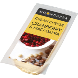 Photo of Moondarra Cranberry & Macadamia Cream Cheese 120g