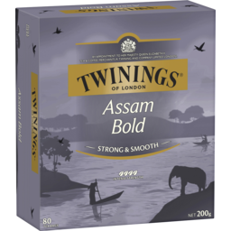 Photo of Twinings Assam Bold Intense Strength Tea Bag 80 Pack 200g