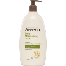 Photo of Aveeno Daily Moisturising Non-Greasy Fragrance Free Body Lotion 48-Hour Hydration Soothe Normal Dry Sensitive Skin 532ml 532ml