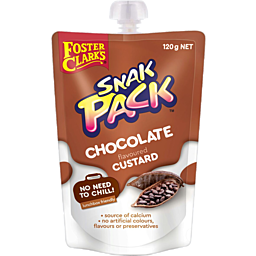 Photo of Foster Clarks Chocolate Flavoured Custard Snak Pack 120gm