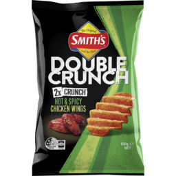 Photo of Smith's Double Crunch Potato Chips Hot & Spicy Chicken Wings 150g 150g