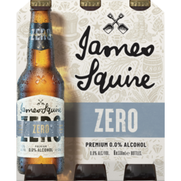 Photo of James Squire Zero Premium 0.0% Alcohol Beer Bottles