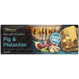Photo of Ob Finest Fig & Pistachio Specialty Crackers 130g