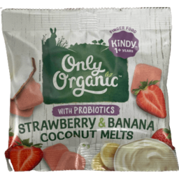 Photo of Only Organic Strawberry & Banana Coconut Melts 6g