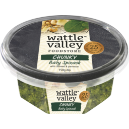 Photo of Wattle Valley Chunky Dip Baby Spinach Cashew & Parmesan 150g