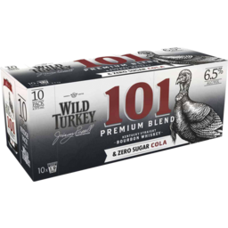 Photo of Wild Turkey 101 Premium Blend Zero Sugar Cola