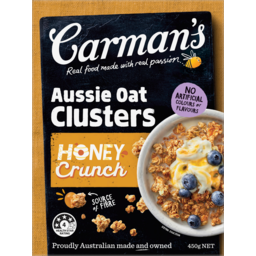 Photo of Carmans Aussie Oat Honey Crunch Clusters 450g