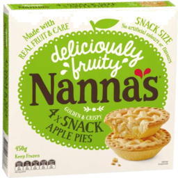 Photo of Nannas Pie Snack Apple 4pk 450gm