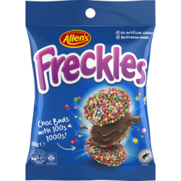 Photo of Allen's Freckles Milk Choc Bag 160g 