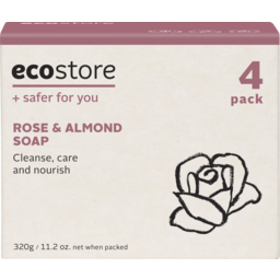 Photo of Ecostore Soap Rose Almond 4 Pack