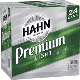 Photo of Hahn Premium Light 24 X 375ml Can Carton 