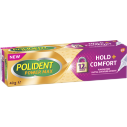 Photo of Polident Max Hold + Comfort Partial & Denture Adhesive 40g